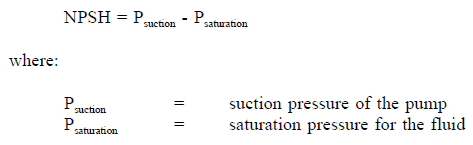 Net Positive Suction Head