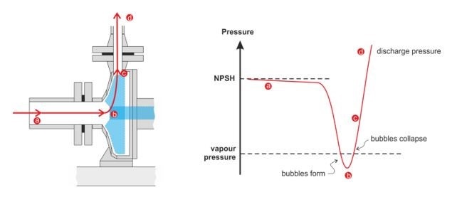 NPSH with respect to Pressure and Vapour Pressure