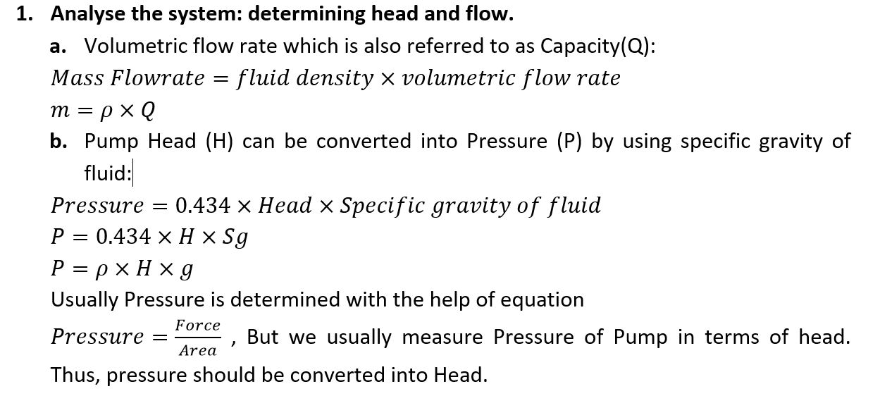 Pump Selection Criteria